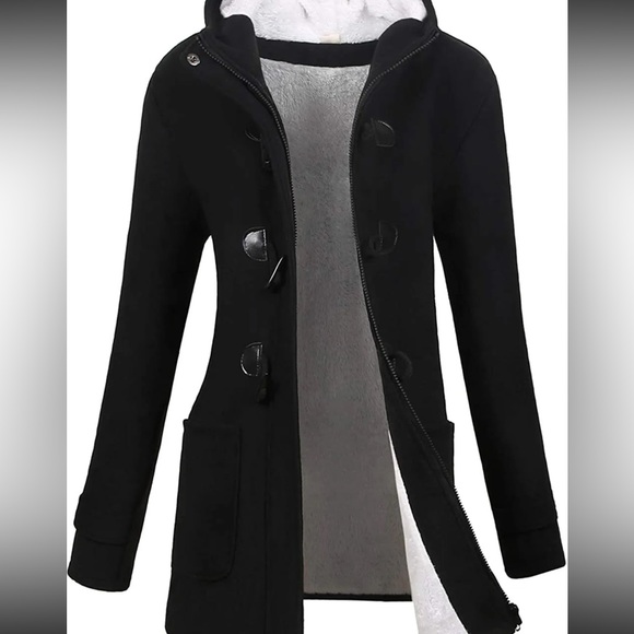 COPY - NWT VOGRE XL Black Wool blended Fleece lined Jacket - Picture 4 of 10